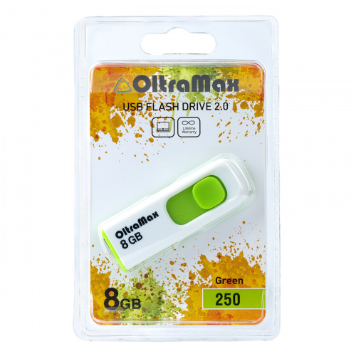 Флеш-накопитель USB  8GB  OltraMax  250  зелёный (OM-8GB-250-Green) фото 4