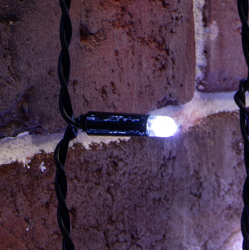 Гирлянда NEON-NIGHT "Светодиодный Дождь" 2х6м, постоянное свечение, черный провод, 230 В, диоды БЕЛЫЕ, 1140 LED (1/4) (235-165) фото 4