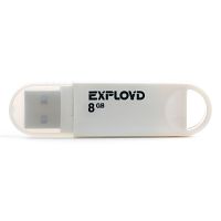 Флеш-накопитель USB  8GB  Exployd  570  белый (EX-8GB-570-White)