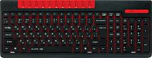 Клавиатура беспроводная QUMO Style K06, 104 +11 клавиш, черно-красный (21972)