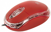 яМышь DEFENDER MS-900, красный, USB, проводная, 3 кнопки, блистер (1/40) (52901)