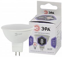Лампа светодиодная ЭРА STD LED MR16-8W-860-GU5.3 GU5.3 8Вт софит холодный дневной свет (1/100) (Б0049071)