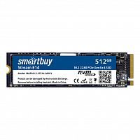 Внутренний SSD  Smart Buy  512GB  Stream E14, PCIe Gen3 x4, R/W - 1100/1800 MB/s, (M.2), 2280, TLC 3D NAND (SBSSD512-STE14-M2P3)