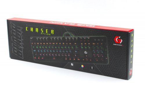 Клавиатура проводная игровая механическая GEMBIRD KB-G530L, USB, Outemu Blue, 104 кл., Rainbow, 9 реж., черная фото 5