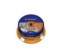 Диск VERBATIM DVD-R 4.7 GB (16х) CB-25 Print (200) (43538)