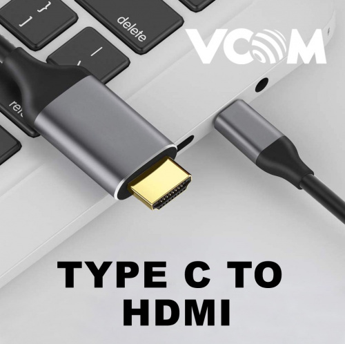 Кабель-адаптер USB 3.1 Type-Cm --> HDMI A(m) 4K@60Hz, 1.8m , PD, Alum Shell,VCOM <CU423MCPD-1.8M>(1/75) фото 7