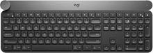 Клавиатура беспроводная LOGITECH Craft USB BT slim Multimedia, черная/серая (920-008505)