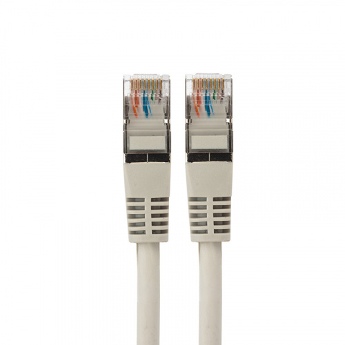 Rexant Пaтч-корд F/UTP, категория 5e, RJ45-RJ45, экранированный, 24AWG, LSZH, серый, 1м (1/250) (18-8002-1) фото 4