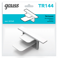 Заглушка GAUSS для встраиваемого трекового шинопровода белый 1/100 (TR144)