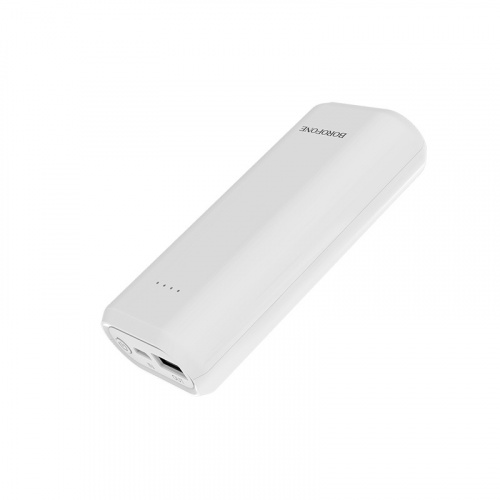 Мобильный аккумулятор Аккумулятор внешний Borofone BT2 FullPower, 5200mAh, пластик, 1 USB выход, 2.0A, цвет: белый(1/54) (6957531082828) фото 2