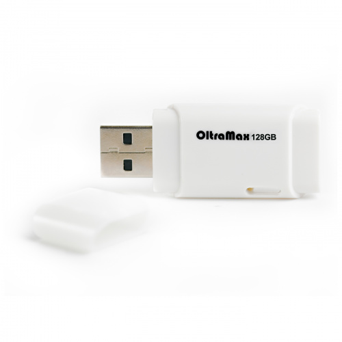 Флеш-накопитель USB  128GB  OltraMax  240  белый (OM-128GB-240-White) фото 2