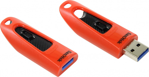 Флеш-накопитель USB 3.0  64GB  SanDisk  Ultra  красный (SDCZ48-064G-U46R)