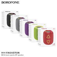 Колонка портативная Borofone BR36 Lucy, Bluetooth 5.3, пластик, microSD, AUX, 1200mAh, цвет: серый (1/50) (6941991104398)