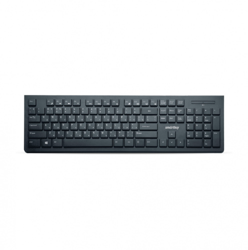 Клавиатура беспроводная SMARTBUY 206, мультимедийная, черная (1/20) (SBK-206AG-K)