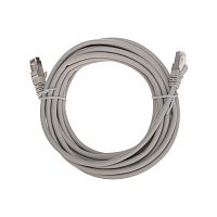 Патч-корд REXANT F/UTP, CAT 5e, RJ45-RJ45, 26AWG, LSZH, серый, 5м (1/80) (02-0110-5)