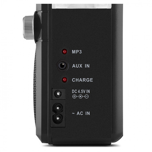 Радиоприемник SVEN SRP-355 (мощность 3 Вт (RMS), FM/AM/SW, USB, SD/microSD, фонарь, встроенный аккумулятор), черный (1/20) (SV-017125) фото 3
