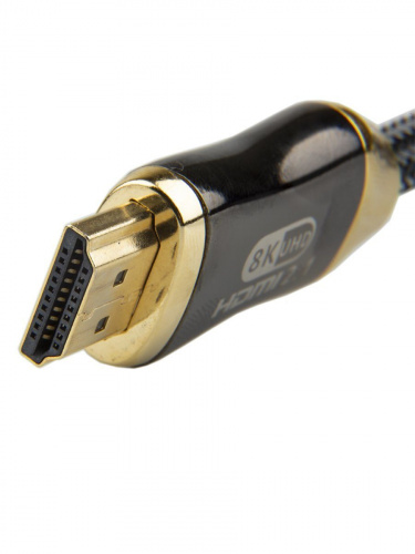 Кабель HDMI 19M/M,ver. 2.1, 8K@60 Hz 1.5m метал разъемы, нейлоновая оплетка Telecom <TCG300-1.5M> (1/50) фото 2