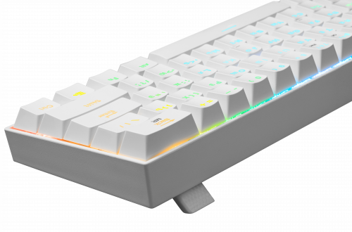 Клавиатура беспроводная REDRAGON Draconic RU,RGB, bluetooth 5.0, белая (77810) фото 6