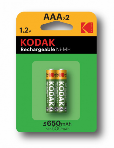 Аккумулятор KODAK  HR03-2BL (650 mАh)  (K3AHR-2)    (2/20/240) (Б0009359) фото 4