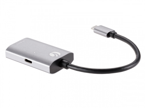 Aдаптер USB 3.1 Type-Cm --> HDMI A(f) , 4K@60Hz, PD charging, Alum Shell, VCOM <CU452A>  (1/150) фото 2