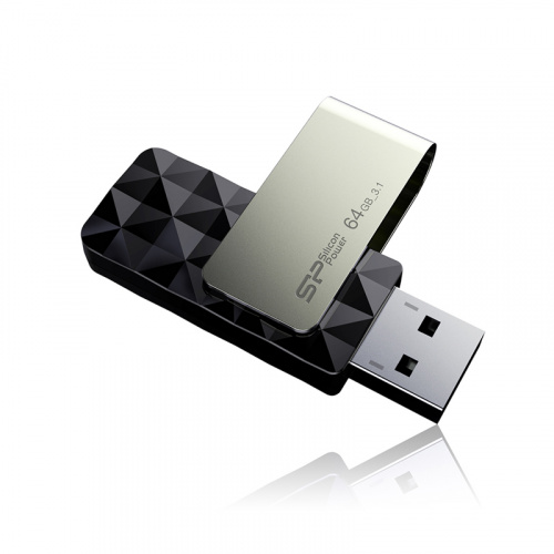 Флеш-накопитель USB 3.0  64GB  Silicon Power  Blaze B30  черный (SP064GBUF3B30V1K) фото 3
