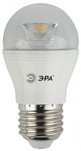 Лампа светодиодная ЭРА STD LED P45-7W-827-E27-Clear E27 / Е27 7Вт шар теплый белый свет (1/60) (Б0017243) фото 3