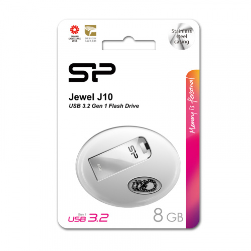 Флеш-накопитель USB 3.0  8GB  Silicon Power  Jewel J10  серебро (SP008GBUF3J10V1K) фото 11