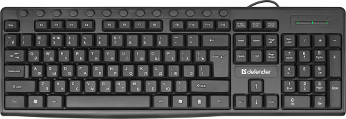 Клавиатура проводная DEFENDER Action HB-719 RU, мультимедиа, черная (1/20) (45719)