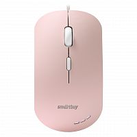 Мышь проводная Smartbuy 288, бесшумная, с подсветкой, (SBM-288-P), розовая (1/40)