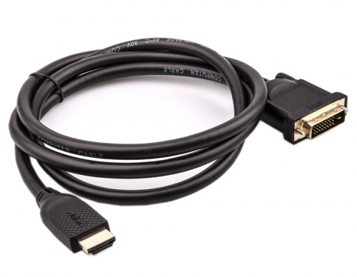 Кабель HDMI AM/DVI(24+1)M, 1.5м, CU, 1080P@60Hz, VCOM <CG484G-1.5M> (1/50) фото 6