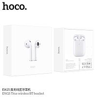 Наушники внутриканальные HOCO EW25, True wireless, пластик, цвет: белый (1/20/200) (6931474771810)