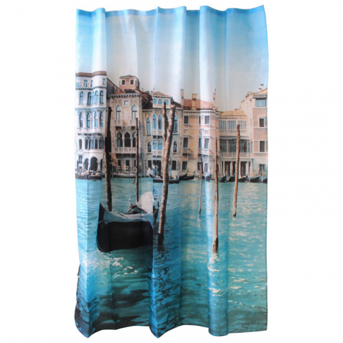 Занавеска для ванной Curtain-Venice "Венеция", размер 180*180см (1/12/36) (000873)