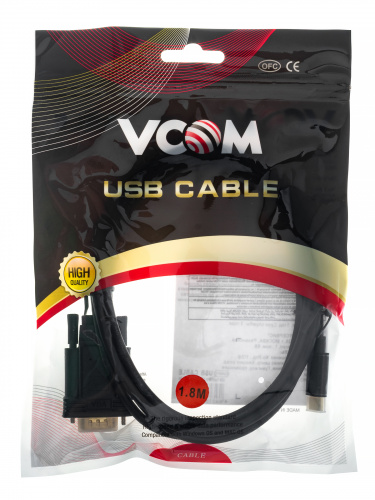 Кабель-адаптер USB 3.1 Type-Cm --> VGA(M) 1080@60Hz, 1.8M VCOM <CU421C-1.8M> (1/100) фото 3