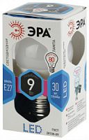 Лампа светодиодная ЭРА STD LED P45-9W-840-E27 E27 / Е27 9Вт шар нейтральный белый свет (1/100)