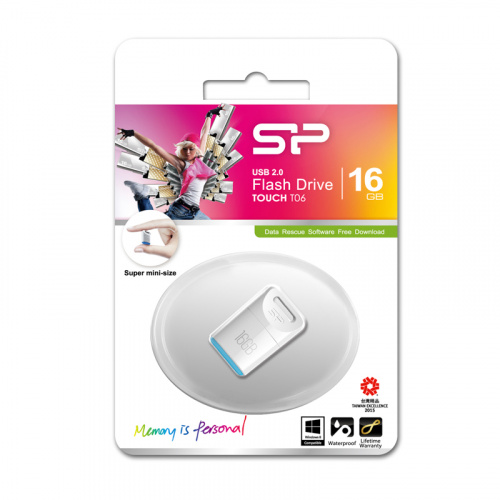 Флеш-накопитель USB  16GB  Silicon Power  Touch T06  белый (SP016GBUF2T06V1W) фото 8