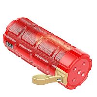 Колонка портативная HOCO HC7, Pleasant, пластик, Bluetooth, FM, TF, AUX, TWS, цвет: красный (1/30) (6931474749758)