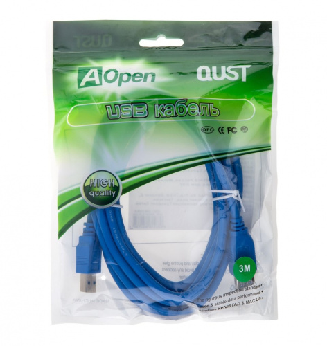 Кабель AOPEN USB 3.0 - AF, 3 м. (1/40) (ACU302-3M) фото 3