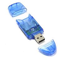 Картридер OXION OCR003BL, синий, USB 2.0 (Micro SD) (1/40)