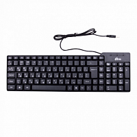 Клавиатура проводная RITMIX RKB-100, USB, черная (1/20) (15119370)