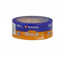 Диск VERBATIM DVD-R 4.7 GB (16х) Shrink (25) (300) (43730)