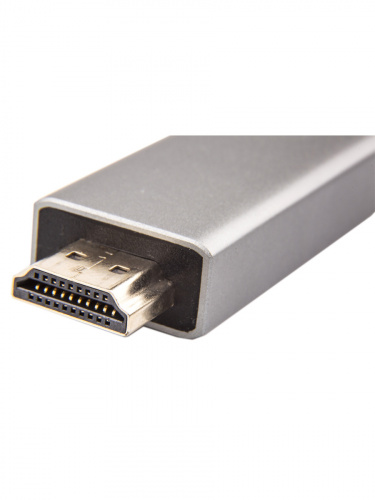 Кабель-адаптер USB 3.1 Type-Cm --> HDMI A(m) 4K@60Hz, 1.8m , PD, Alum Shell,VCOM <CU423MCPD-1.8M>(1/75) фото 3