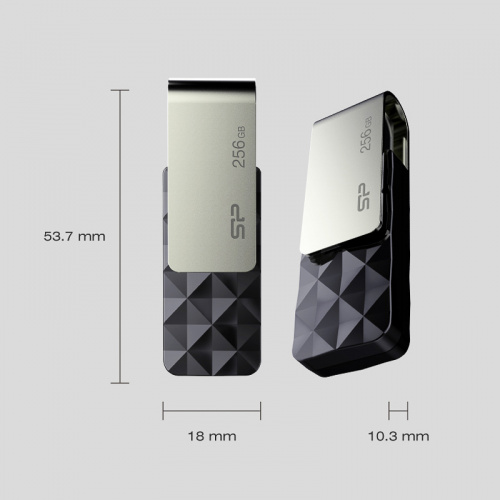 Флеш-накопитель USB 3.0  64GB  Silicon Power  Blaze B30  черный (SP064GBUF3B30V1K) фото 5