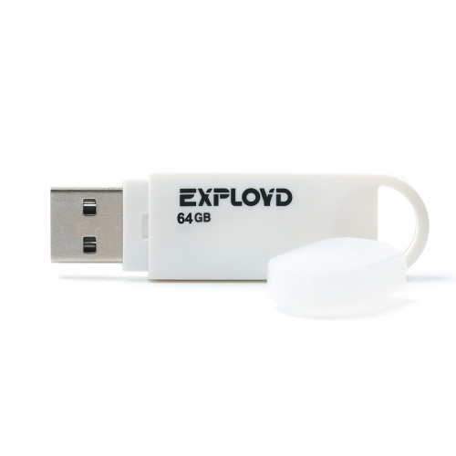 Флеш-накопитель USB  64GB  Exployd  570  белый (EX-64GB-570-White) фото 2