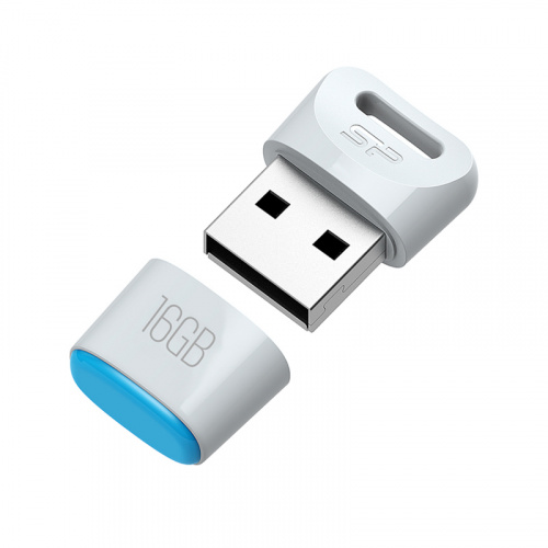 Флеш-накопитель USB  16GB  Silicon Power  Touch T06  белый (SP016GBUF2T06V1W) фото 2