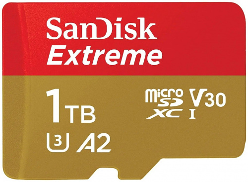 Карта памяти MicroSDXC  1TB  SanDisk Class 10 Extreme UHS-I U3 (190 Mb/s) без адаптера (SDSQXAV-1T00-GN6MN)