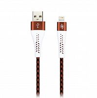 Кабель Smartbuy USB -8pin CHESS коричневый, 2 А, 1 м (ik-512CSS brown)