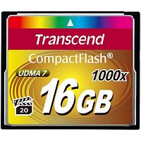 Карта памяти CF  Transcend  16GB  (1000x) (TS16GCF1000)