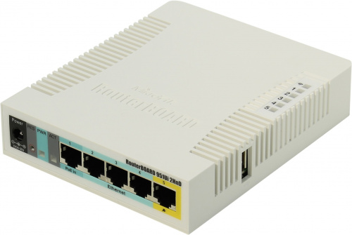 Роутер MIKROTIK RB951UI-2HND 10/100BASE-TX белый (1/20)