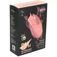 Мышь проводная игровая A4TECH Bloody P91s (8000dpi) USB (8but), розовый (1/20) (P91S PINK ACTIVATED)