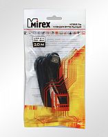 Кабель соединительный Mirex USB 2.0 AM-BM, 3м. (1/25) (13700-AMBM30BK)